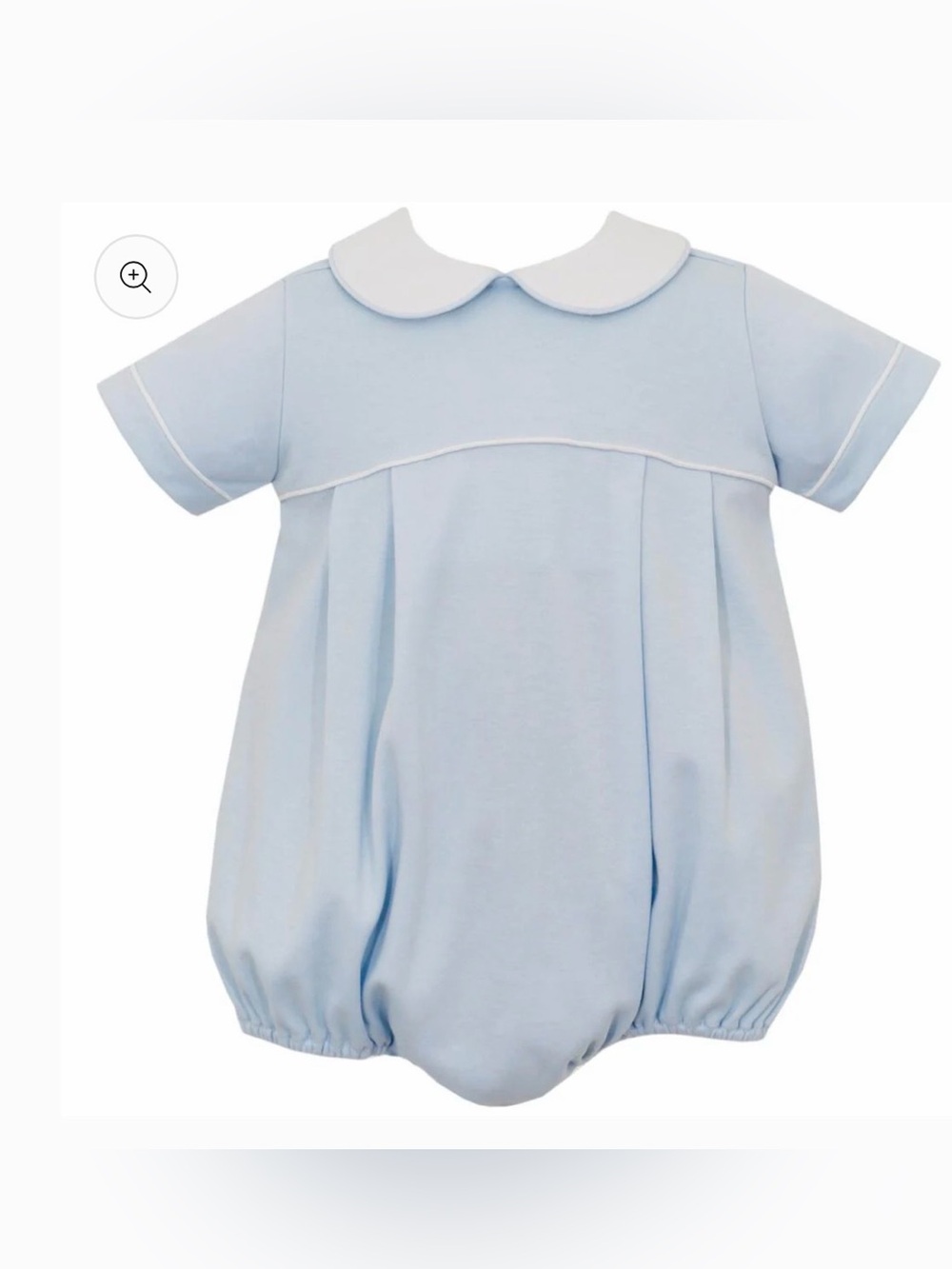 PETIT BEBE Baby Boys Blue Knit Pima Bubble - 3M